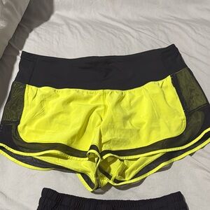 Lululemon size 8- Neon Yellow and Black